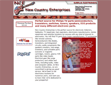 Tablet Screenshot of newcountryenterprises.com